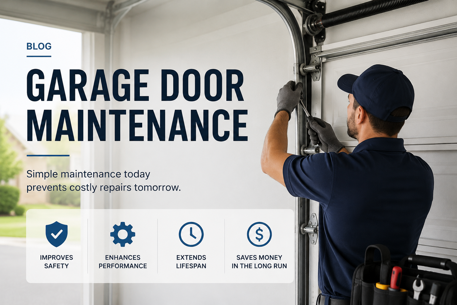 Garage door maintenance