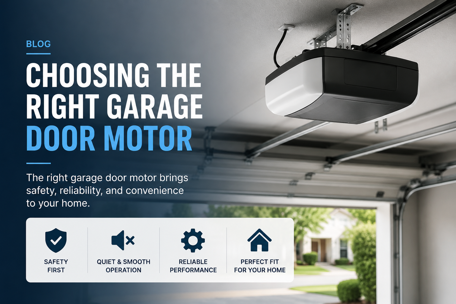 Choosing garage door motor