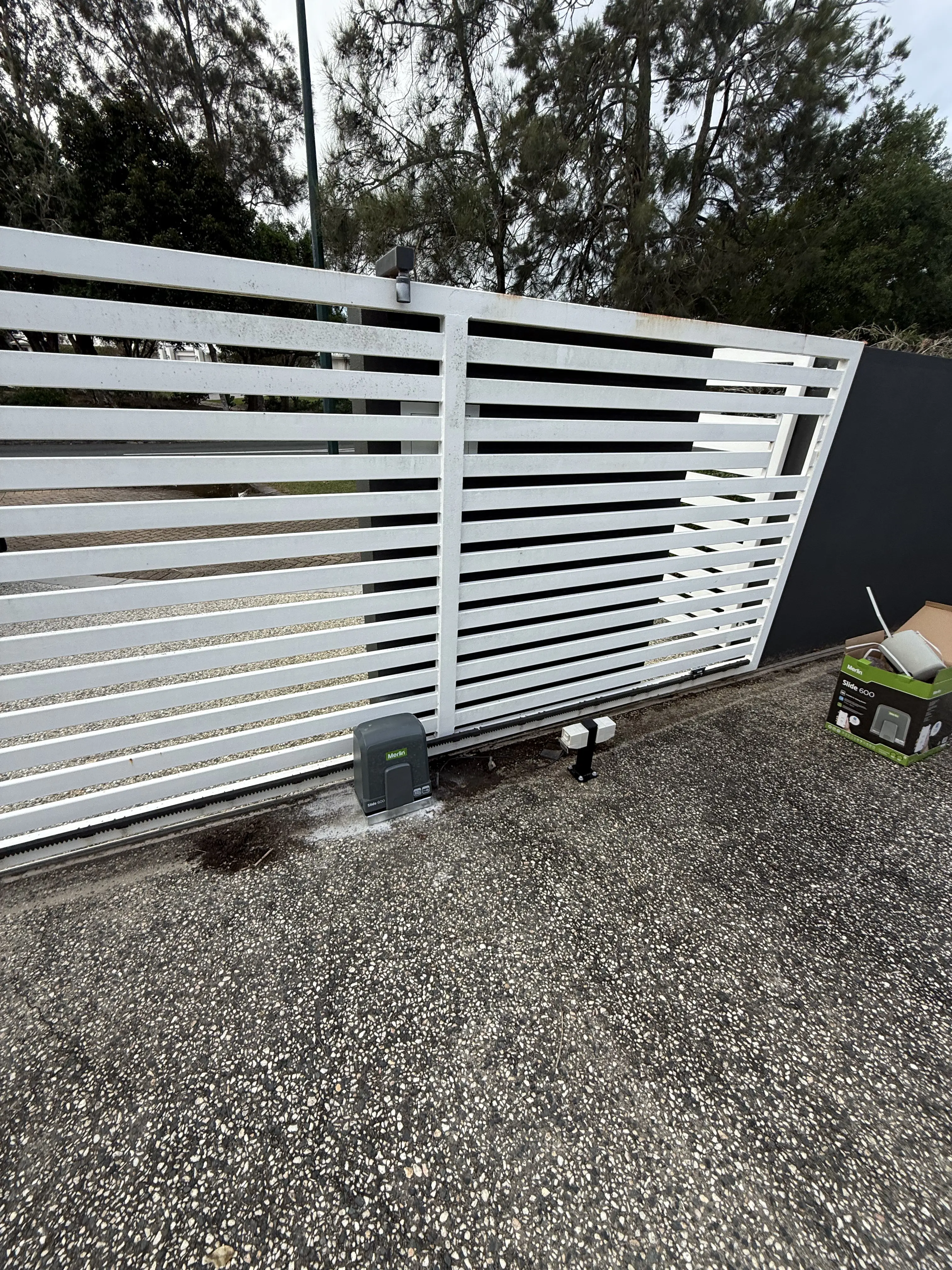 Sliding gate with motor and automation installed Gold Coast