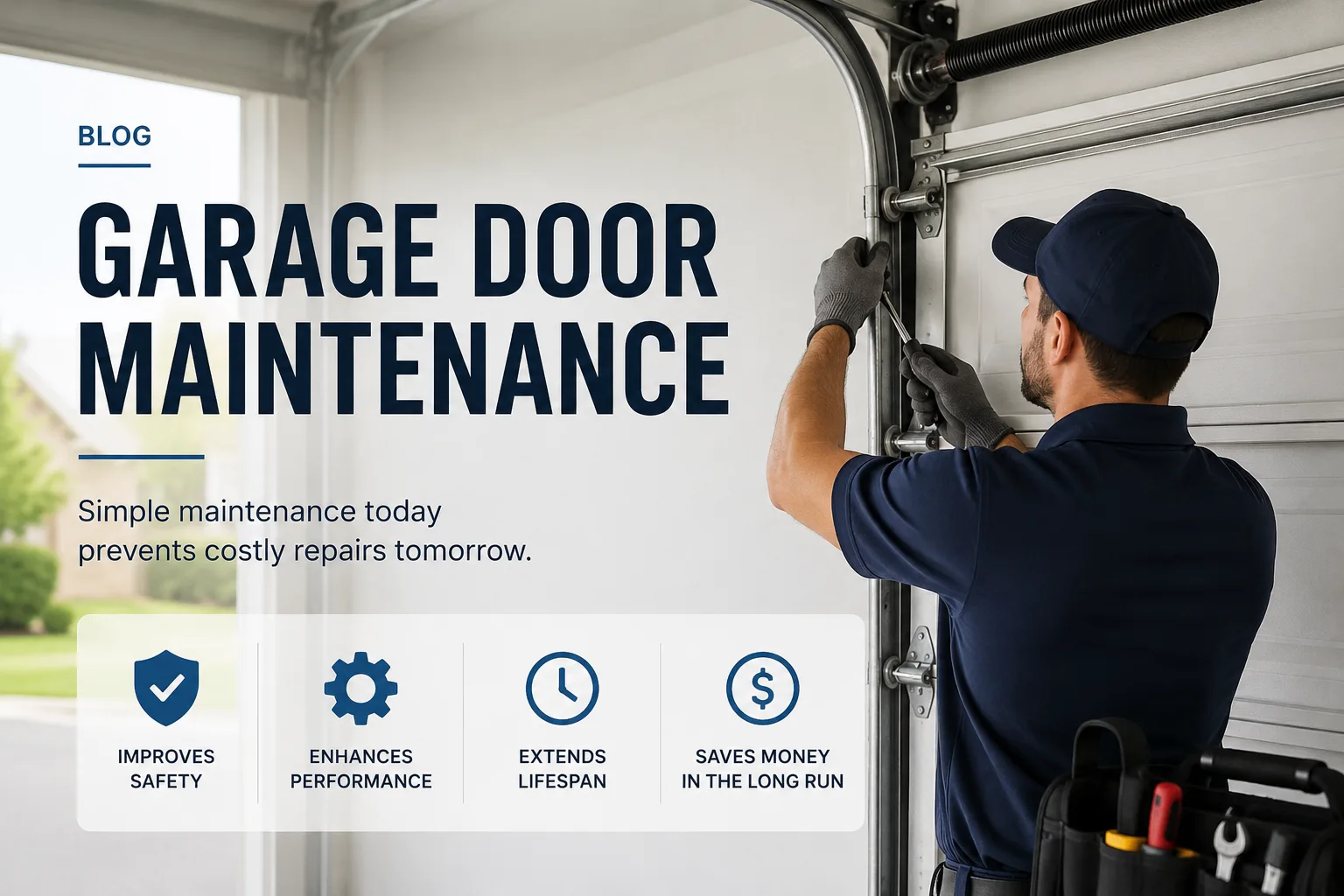Garage door maintenance checklist