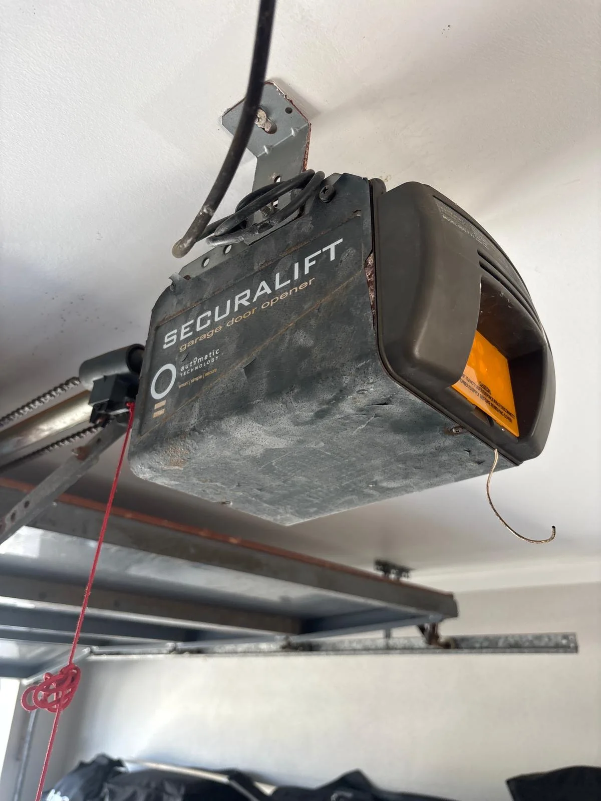 Old garage door motor replacement